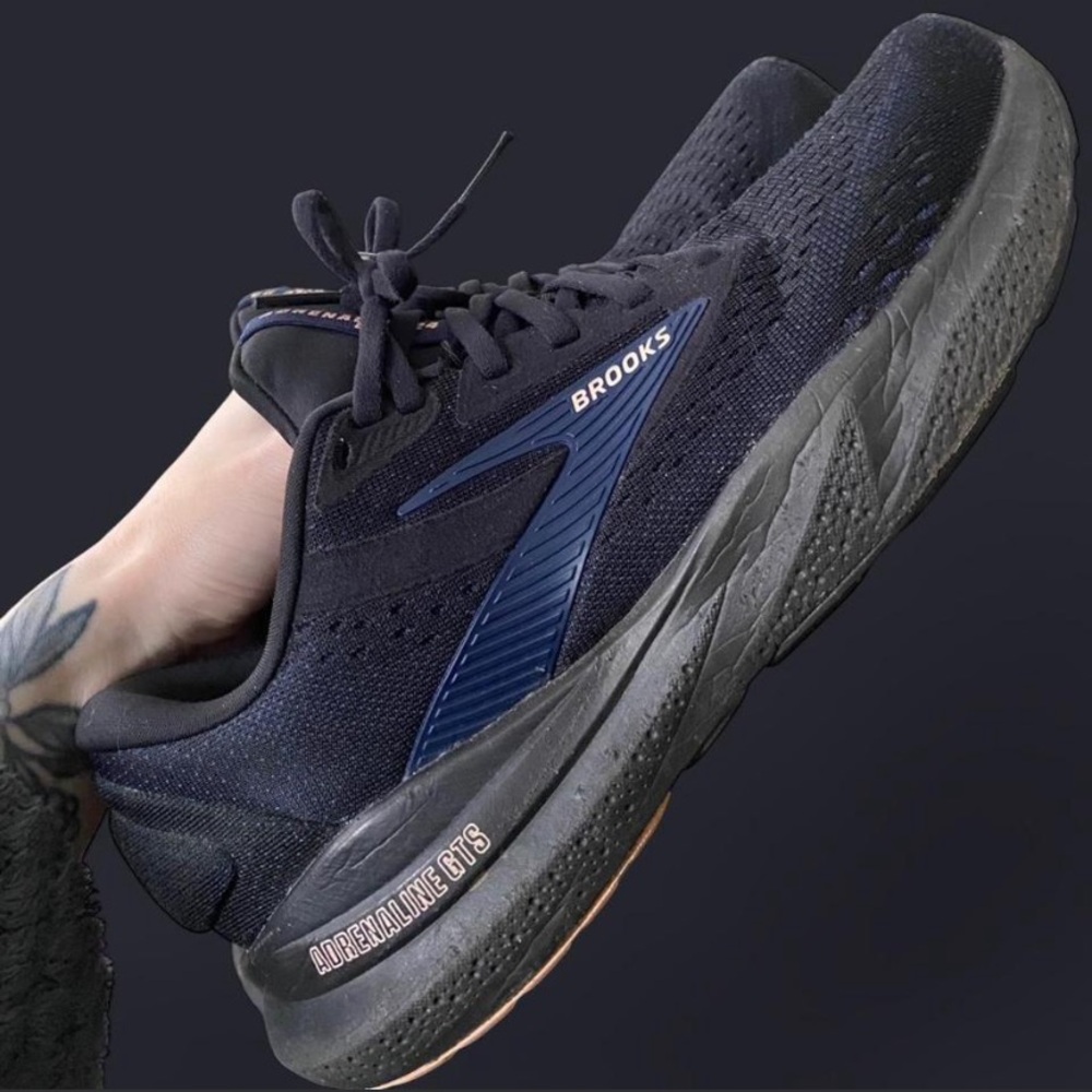 Brooks Adrenaline GTS 24 Women's Running Shoes - Black & Blue - Picture 4 of 8